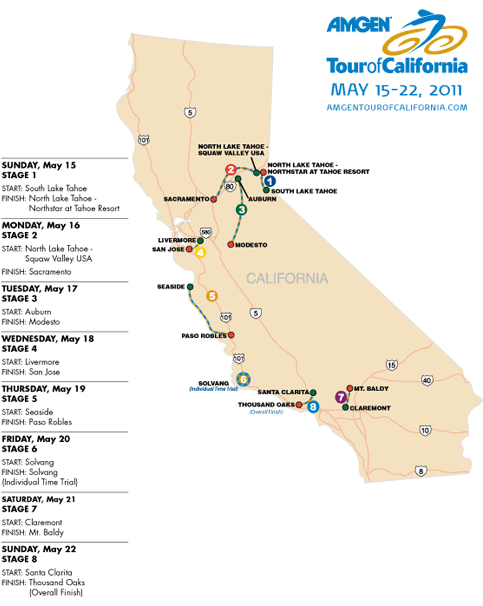 18 Equipos Invitados al Tour de California