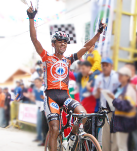 Ronald González (El Torito).Loteria del Tachira, Gana la I etapa de la XXIX Vuelta a Trujillo