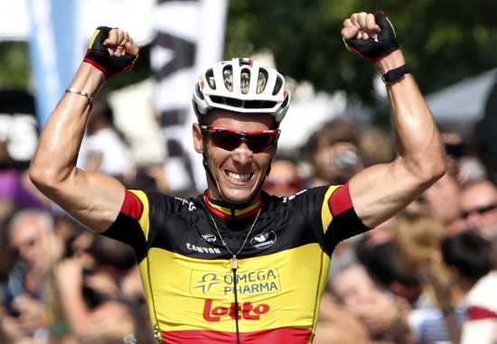 El belga Gilbert (Omega Pharma-Lotto) sigue al frente del ranking mundial UCI