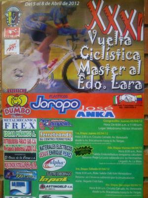 Willian Paredes gano la 1ra Etapa de la XXXI Vuelta master a Lara