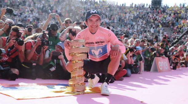 Ecuatoriano Carapaz quiere reeditar su título en el Giro