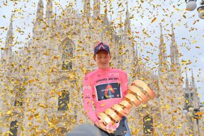 Británico Tao Geoghegan Hart (Ineos) Campeón del Giro de Italia