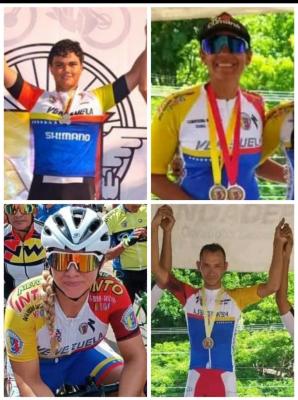 El Estado Monagas comienza el año ciclistico con 4 Campeones Nacionales.